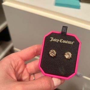 Juicy couture princess pink earrings